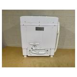 COSTWAY Portable Washing Machine, 2-in-1 Twin Tub  Capacity Laundry Washer(11lbs) and Spinner(6.6lbs) with Control Knobs, Timer Function, Drain Pump, Perfect for Home Apartment RV, Blue