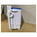 COSTWAY Portable Washing Machine, 2-in-1 Twin Tub  Capacity Laundry Washer(11lbs) and Spinner(6.6lbs) with Control Knobs, Timer Function, Drain Pump, Perfect for Home Apartment RV, Blue