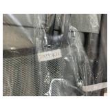 Costway Set of 2 Gray Steel Frame Stationary Dining Chair