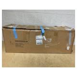 BreeBe - Artificial Xmas Tree 7.5ft Pre-Lit with Hinged Design & Fast Power Connector - Green (Missing Hardware)