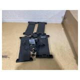 GOFLAME 2-Door Storage Cabinet, 68 Plastic Tool Organizer with 3 Adjustable Shelves, Detachable Legs & Locking Holes, Multipurpose Shelving Cabinet for Garage, Office, Warehouse