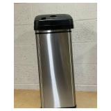 iTouchless - 13 Gallon Touchless Sensor Trash Can with Pet-Proof Lid and AbsorbX Odor Control, Stainless Steel Automatic Kitchen Bin - Silver Product Height 27.9 inches Width 10.8 inches Depth 12.8 in