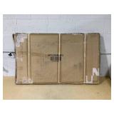 Costway - 2 PCS Outdoor Bar Stools 29" Fabric Bar Height Stools with Armrests & Footrest - Gray