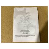 Wooden Rocking Chair with Comfortable Backrest Inclination, High Backrest and Deep Contoured (Maybe missing hardware.)