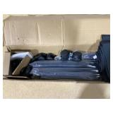 Room Divider, 4 Panel Folding Privacy Screen, 88 Portable Separating with 3 Metal Feet, Partition Room Dividers, Lightweight Freestanding Wall Divider Screen for Office Bedroom Hospital(Black)