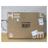 Triangle Coffee Table with Tempered Glass Top and Adjustable Rubber Wood Base