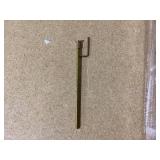 Triangle Coffee Table with Tempered Glass Top and Adjustable Rubber Wood Base