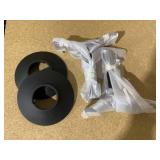 Tangkula Patio Swivel Bar Stools Set of 2, Outdoor Counter Height Bar Chairs with PE Rattan Back, Metal Frame, Removable Seat Cushion, Sturdy Armrests & Footrest, for Yard, Balcony