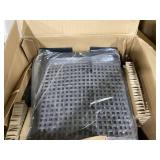 Tangkula Patio Swivel Bar Stools Set of 2, Outdoor Counter Height Bar Chairs with PE Rattan Back, Metal Frame, Removable Seat Cushion, Sturdy Armrests & Footrest, for Yard, Balcony