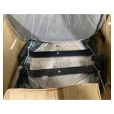 Tangkula Patio Swivel Bar Stools Set of 2, Outdoor Counter Height Bar Chairs with PE Rattan Back, Metal Frame, Removable Seat Cushion, Sturdy Armrests & Footrest, for Yard, Balcony