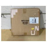 Giantex Umbrella Pole Table Tray - 20" Outdoor Side Table with 1.5" Umbrella Hole, Height Adjustable Knob, All-Weather PE Matrial, for Patio, Backyard, Deck, Garden, Poolside, Black