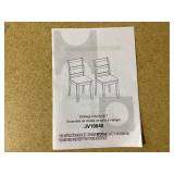 Giantex Wood Dining Chairs Set of 2 White - Wooden Armless Kitchen Chairs with Solid Rubber Wood Legs, Non-Slip Foot Pads, Max Load 400 Lbs, Farmhouse Style High Ladder Back Dining Room Chairs