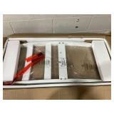 Giantex Wood Dining Chairs Set of 2 White - Wooden Armless Kitchen Chairs with Solid Rubber Wood Legs, Non-Slip Foot Pads, Max Load 400 Lbs, Farmhouse Style High Ladder Back Dining Room Chairs