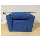 Costway Kids Recliner Chair Push Back Toddler Reclining Armchair With Cup Holder-Blue 24" x 21.5" x 28"