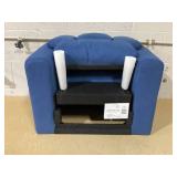 Costway Kids Recliner Chair Push Back Toddler Reclining Armchair With Cup Holder-Blue 24" x 21.5" x 28"