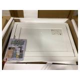 Costway Wall Mounted Desk With 3 Tier Tilt Storage Partition And Adjustable Shelves White