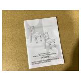 LOT OF 4 Giantex Wood Dining Chairs Set Farmhouse Dining Room Chair with Cushion Seat, Armless Wooden Dining Side Chairs