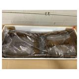 LOT OF 4 Giantex Wood Dining Chairs Set Farmhouse Dining Room Chair with Cushion Seat, Armless Wooden Dining Side Chairs