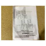 ERGOMASTER Wooden Dining Chairs Set of 4, Farmhouse Kitchen Chairs with Back for Restaurant Dining Room, Black 16"D x 16"W x 33.5"H