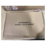 ERGOMASTER Wooden Dining Chairs Set of 4, Farmhouse Kitchen Chairs with Back for Restaurant Dining Room, Black 16"D x 16"W x 33.5"H