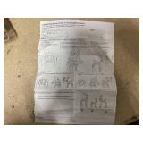 3 Pieces Reindeer Christmas Decor, Lighted Reindeer Christmas Yard Decorations, Outside Light Up Deer Family Set with 270 Lights and Stakes for Indoor and Outdoor