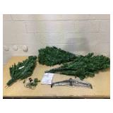 Costway 7Ft Pre-Lit Artificial Christmas Tree Hinged 500 LED Lights