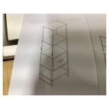 5-Tier Narrow Bookcase with 4 Open Shelves and Storage Drawer