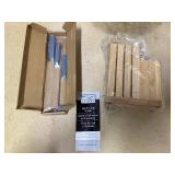 Chicago Cutlery Halsted (7-PC) Steak Knives & Wooden Block Set, Ergonomic Handles and Sharp Stainless Steel Professional Chef Cutlery Set