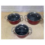 Curtis Stone 6-piece Dura-Pan+ Nesting Saucepan Set