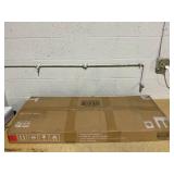 HAPPYGRILL Outdoor Bar Stool 30 Inches Patio Bar Chair with Backrest and Footrest, Weather Resistance HDPE Counter Height Barstools for Garden, Backyard (Grey,2)