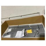 HAPPYGRILL Outdoor Bar Stool 30 Inches Patio Bar Chair with Backrest and Footrest, Weather Resistance HDPE Counter Height Barstools for Garden, Backyard (Grey,2)