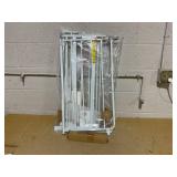 Regalo 30" Metal Easy Open Extra Wide Walk-Through Gate Expands to fit openings from 29 to 38 and 42 to 47 in.