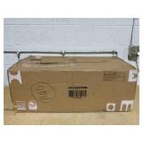 Set of 2 Folding Chairs with Padded Seat and Rubber Wood Frame