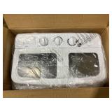 COSTWAY Portable Washing Machine, Twin Tub 20 Lbs Capacity, Compact Laundry Washer(12 Lbs) and Spinner(8 Lbs), Durable Design, Timer Control, Perfect for RV, Apartments and Dorms, Grey+White