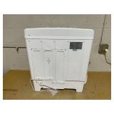 COSTWAY Portable Washing Machine, Twin Tub 20 Lbs Capacity, Compact Laundry Washer(12 Lbs) and Spinner(8 Lbs), Durable Design, Timer Control, Perfect for RV, Apartments and Dorms, Grey+White