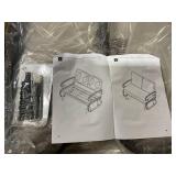 Giantex Outdoor Glider Bench, Patio Loveseat with Cushions, 440 Lbs Capacity, 2-Person Outdoor Rocking Chair, Porch Glider Swing for Garden, Backyard, Poolside, Patio Seating Rocker (Beige)