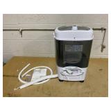 Costway 5.5 lbs. 0.6 cu. ft. Top Load Washer Portable Mini Compact Washing Machine in Gray Dryer Gravity Drain