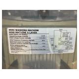 Costway 5.5 lbs. 0.6 cu. ft. Top Load Washer Portable Mini Compact Washing Machine in Gray Dryer Gravity Drain