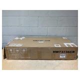 Costway Outdoor Folding Chairs with Seat Cushions Set of 2, Beige 18.5" x 23.5" x 33.5"