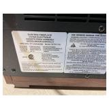 GOFLAME 13 Electric Fireplace Heater, Mini Wooden Space Tabletop Fireplace with Realistic Flame Effect, Overheat Protection, Cool to Touch, Portable Space Heater for Study, Bedroom, Office