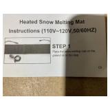 Goplus Heated Snow Melting Mat, Heated Outdoor Mat for Winter Snow Removal with 3 in/h Speed (Missing Power Cord)