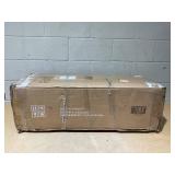 Costway Tall Kitchen Pantry Cabinet with Dual Tempered Glass Doors and Shelves