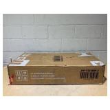 Costway Dining Chairs Set of 2 High Back Navy Chairs Metal Frame Footrests Kitchen White 22