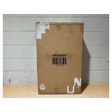 Costway 4-in-1 Multi-purpose Bedside Commode Toilet Chair Foldable Aluminum Shower Wheelchair with Footrest and Removable Bucket 30" x 21.5" x 38"