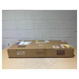 Costway NP12015DK Aluminum Portable Picnic Table with 2-Tier Open Shelves & Spacious Tabletop - Black