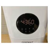COSTWAY 21L/5Gal Humidifier for Large Room, Top Fill Whole House Humidifier, 3 Mist Levels, Extension Tube, 360° Nozzles & Remote Control for Bedroom, Plants (Slightly Used, Turns On But Not Tested. 