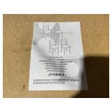 ERGOMASTER Wooden Dining Chairs Set of 4, Farmhouse Kitchen Chairs with Back for Restaurant Dining Room, Brown 16"D x 16"W x 33.5"H