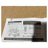 BABY JOY Double Stroller, Foldable Lightweight Twin Stroller with Tandem Seating, Double Stroller Newborn and Toddler