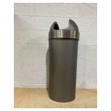 Umbra Venti 16-Gallon Swing Top Kitchen Trash Large, 35-inch Tall Garbage Can for Indoor, Outdoor or Commercial Use, Pewter (Minor Transit Damage)