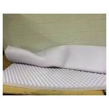 Egg Crate Memory Foam Mattress Topper with Soothing Lavender Infusion Queen